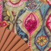 éventail motif fleuri bohème zoom