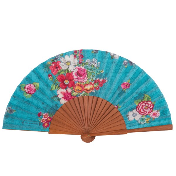 Hand fan HANAMI blue