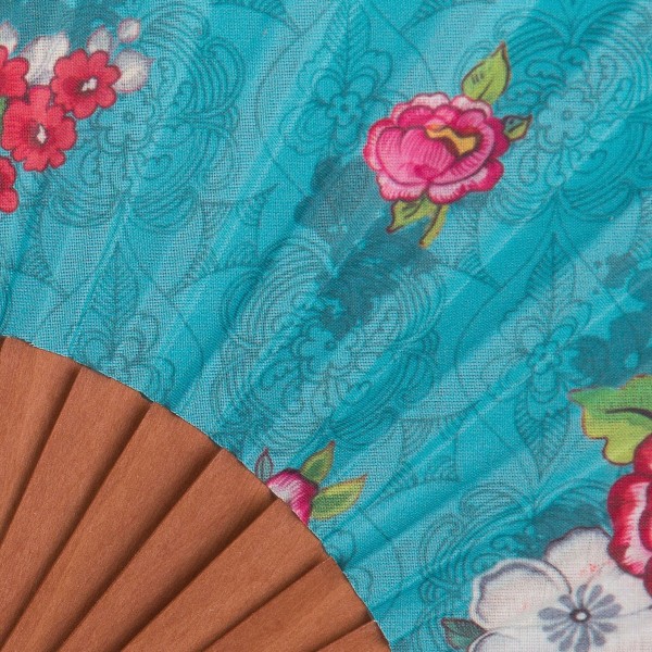 Hand fan HANAMI blue