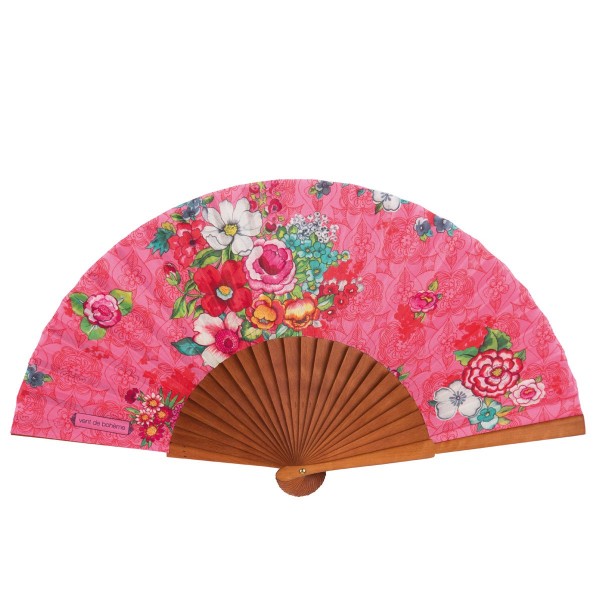 Hand fan HANAMI corail