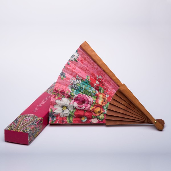 Hand fan HANAMI corail