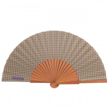 Hand fan PAON yellow