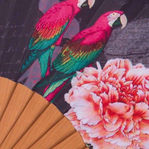 Hand fan MACAO noir