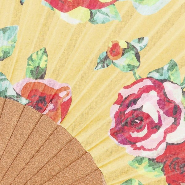 Hand fan ROSA curry