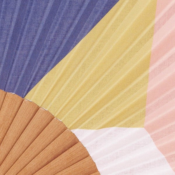 Hand fan PARADIS indigo
