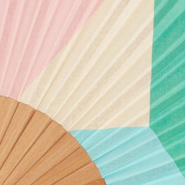 Hand fan PARADIS corail