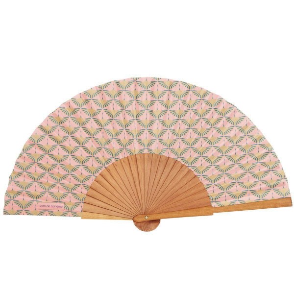 Hand fan BLESS corail