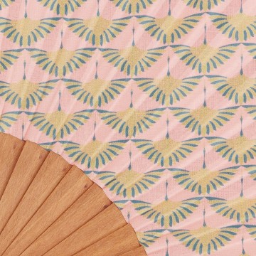 Hand fan BLESS corail 2
