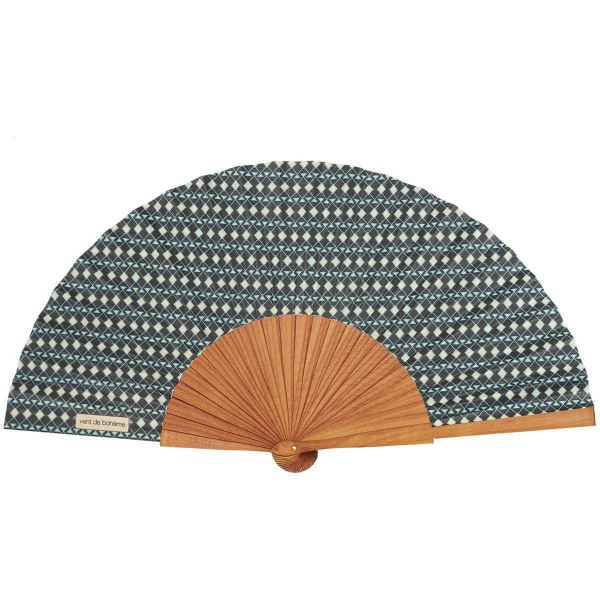 Hand fan MAYA noir