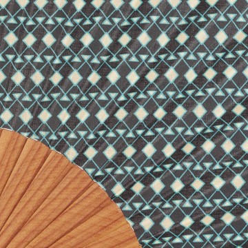 Hand fan MAYA noir 2