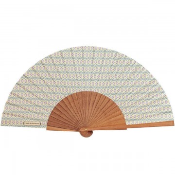 Hand fan MAYA brown