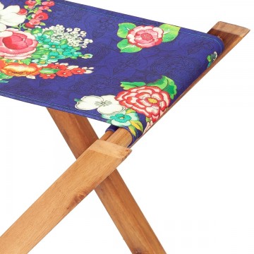Toile pour pliant pêcheur Hanami indigo 2