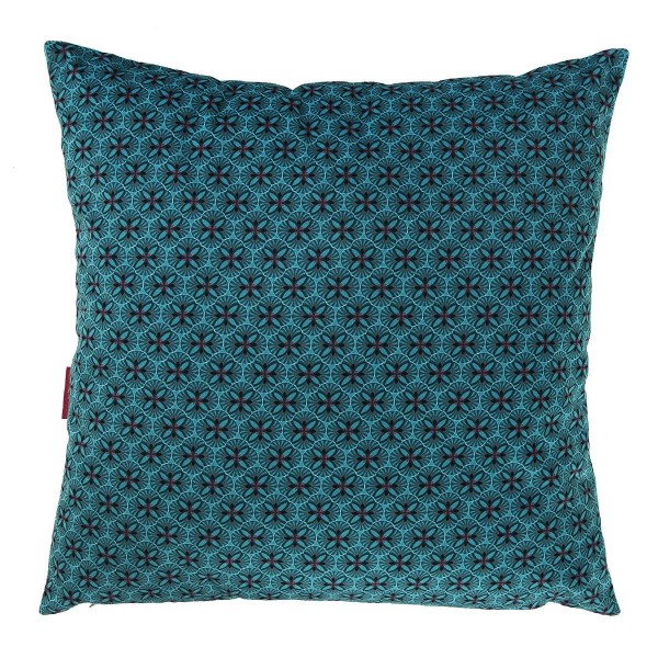 Velvet cushion cover LOTUS turquoise...