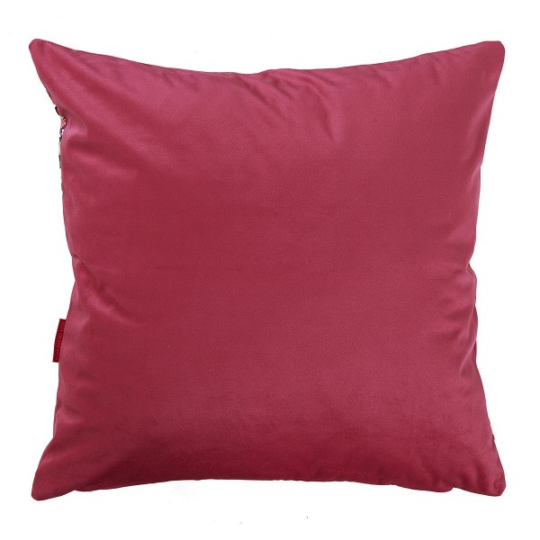 Cubierta de cojín de terciopelo rosa...