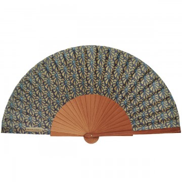Hand fan MOOREA doré