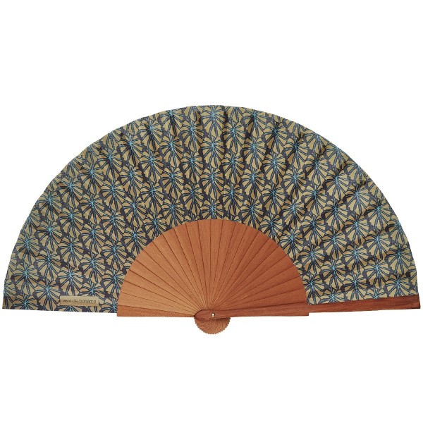 Hand fan MOOREA doré