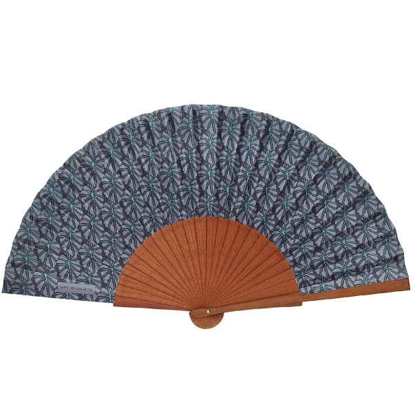 Hand fan MOOREA noir
