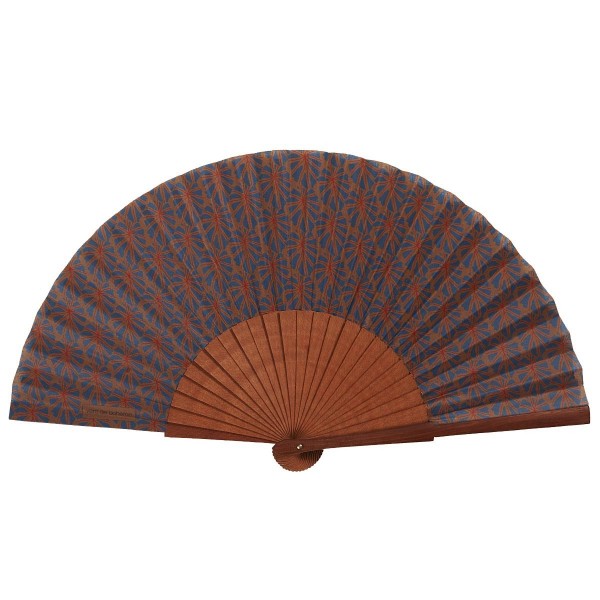 Hand fan MOOREA orange