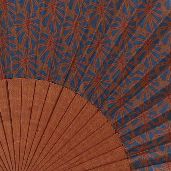 Hand fan MOOREA orange