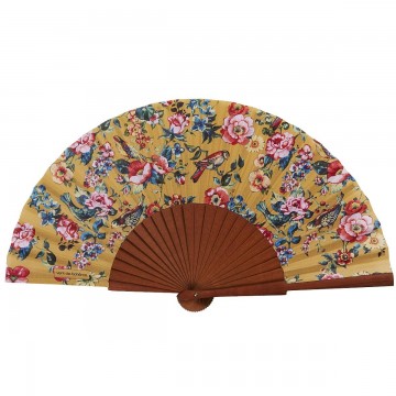 Hand fan HAIKU jaune