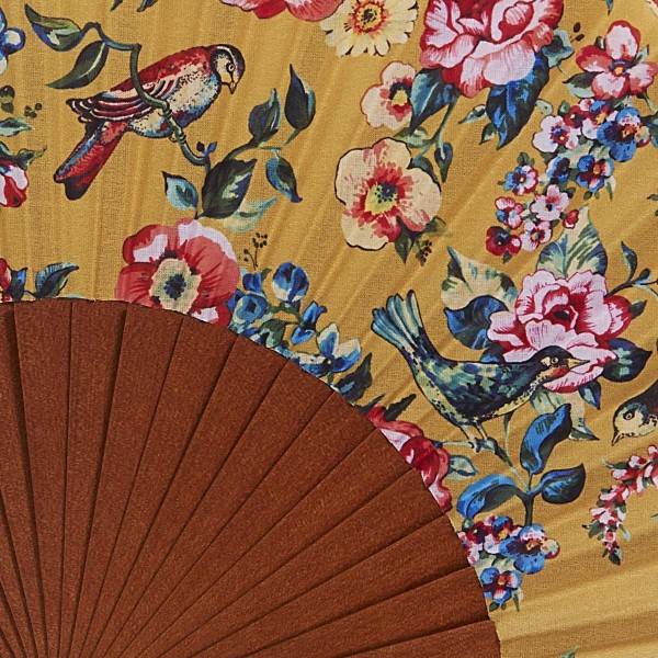Hand fan HAIKU jaune