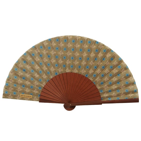 Hand fan HANOI yellow