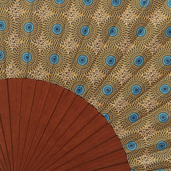 Hand fan HANOI yellow