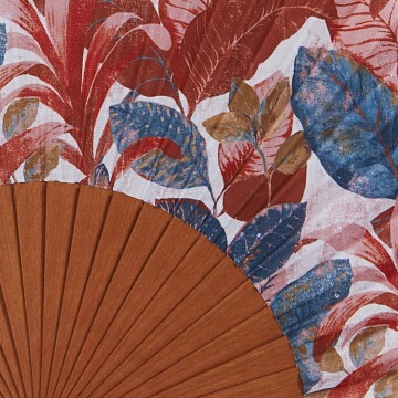 Hand fan WILD brown 2