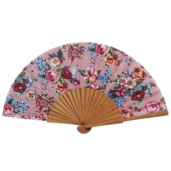 Hand fan SHANTI rose