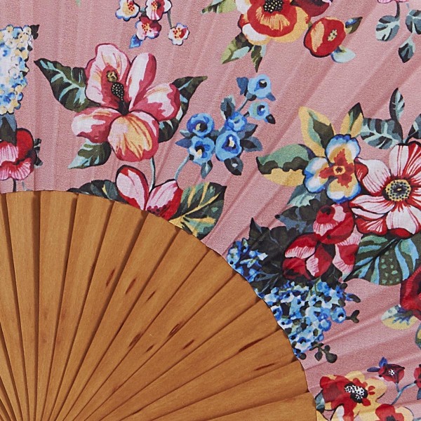 Hand fan SHANTI rose