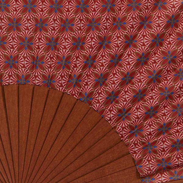 Hand fan LOTUS orange