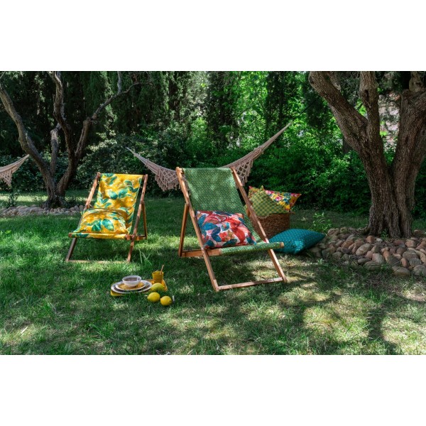 Deckchair canvas MOOREA yellow