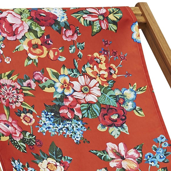 Deckchair canvas SHANTI orange