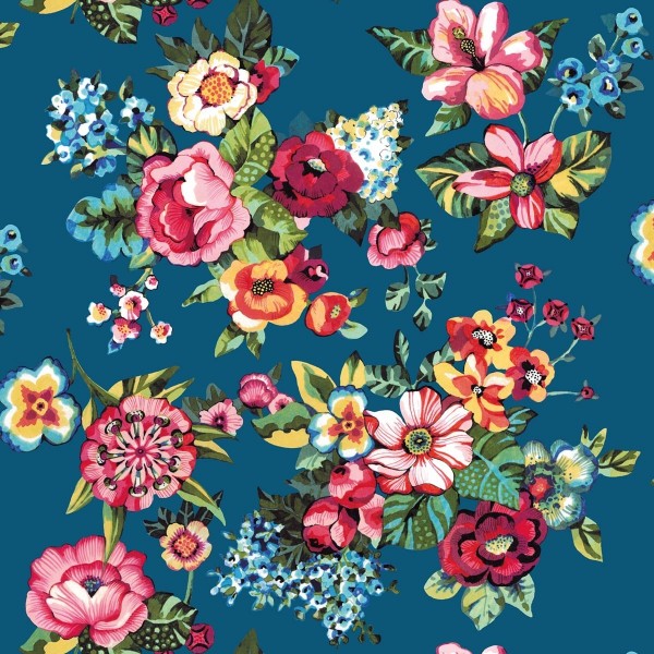 Deckchair canvas SHANTI blue