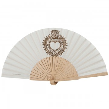 Hand fan AMA ivoire