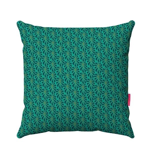 Moorea turquoise exterior cushion cover