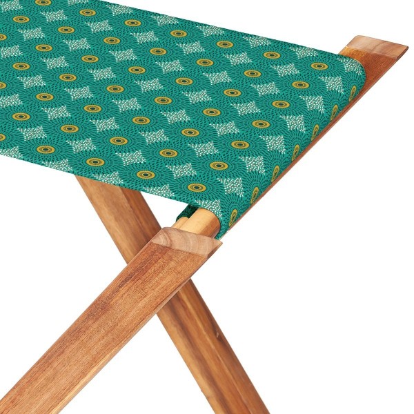 Toile pour pliant pêcheur Hanoï turquoise