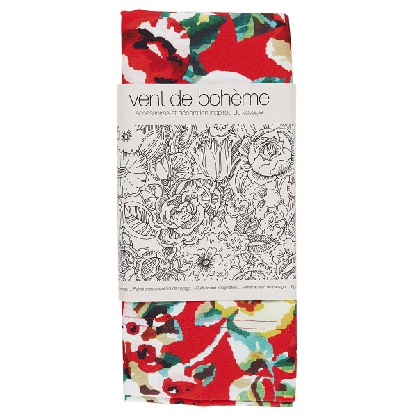 Toile de transat RITA rouge
