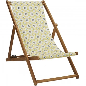 Deckchair canvas LOU jaune 2