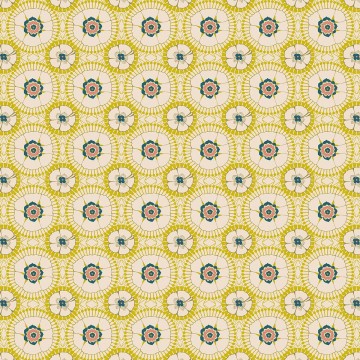 Deckchair canvas LOU jaune