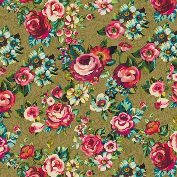 Deckchair canvas DEVI brown