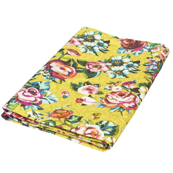 Mantel de algodón amarillo devi