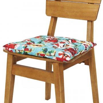 Chair pad RITA turquoise 37x37 2