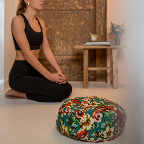 Zafu - Coussin de méditation RITA vert