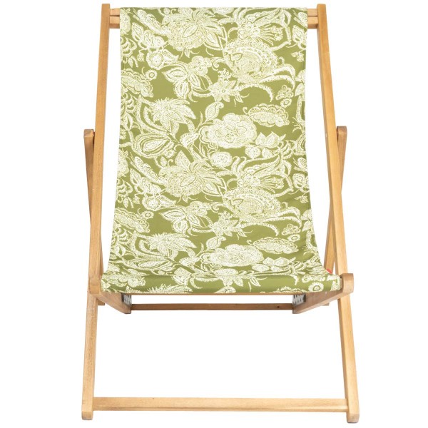 Beech Wood Deckchair JASMIN brown