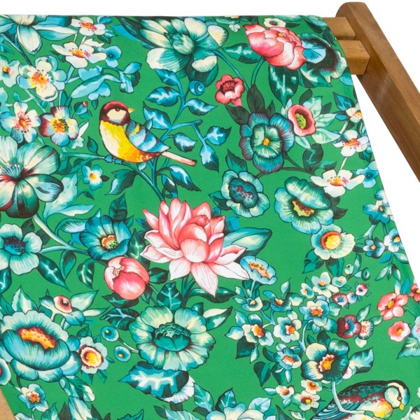Deckchair canvas NILA green