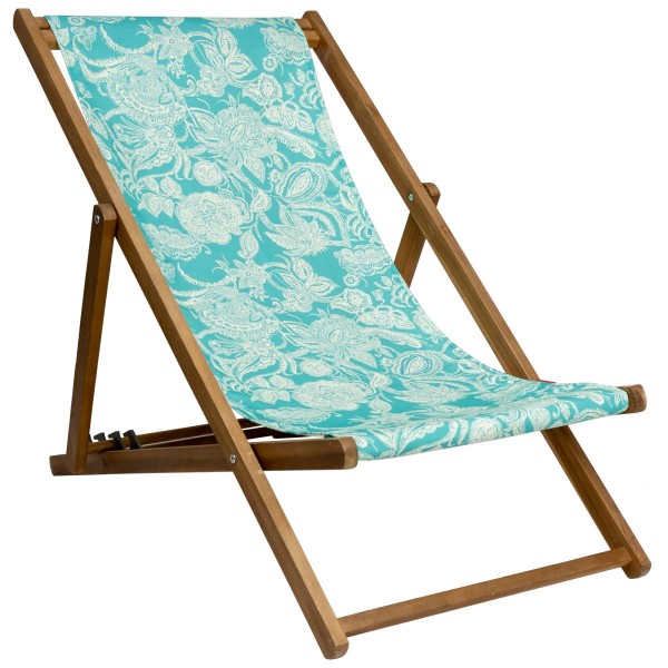 Deckchair canvas JASMIN blue