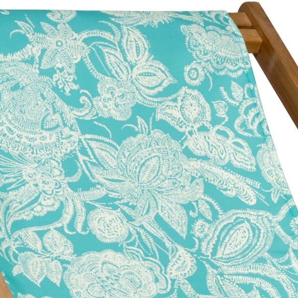 Deckchair canvas JASMIN blue