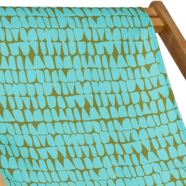 Deckchair canvas ZANZIBAR blue