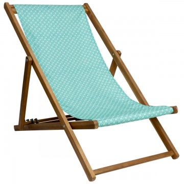 Deckchair canvas ROSALIE blue 2